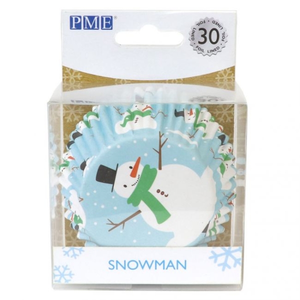 Cupcake Baking Cases - Snowman